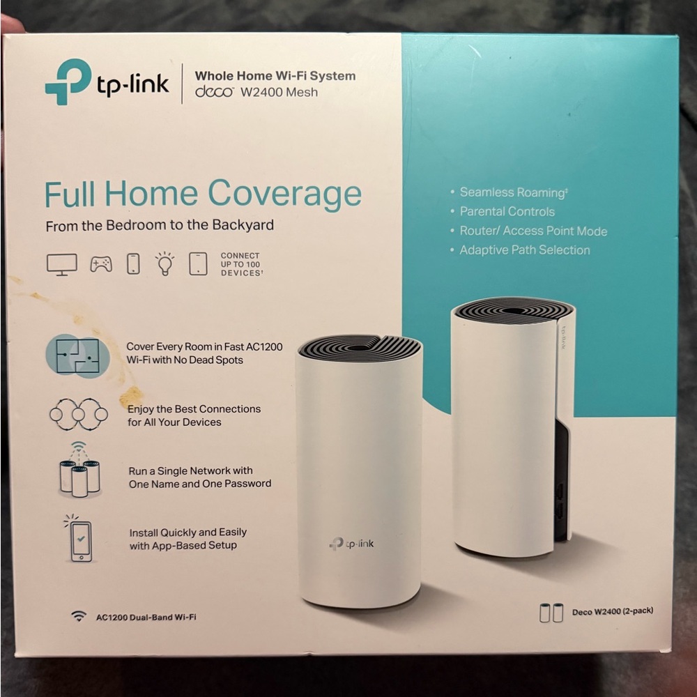 TP-Link Deco W2400 Mesh Wi-Fi System - White